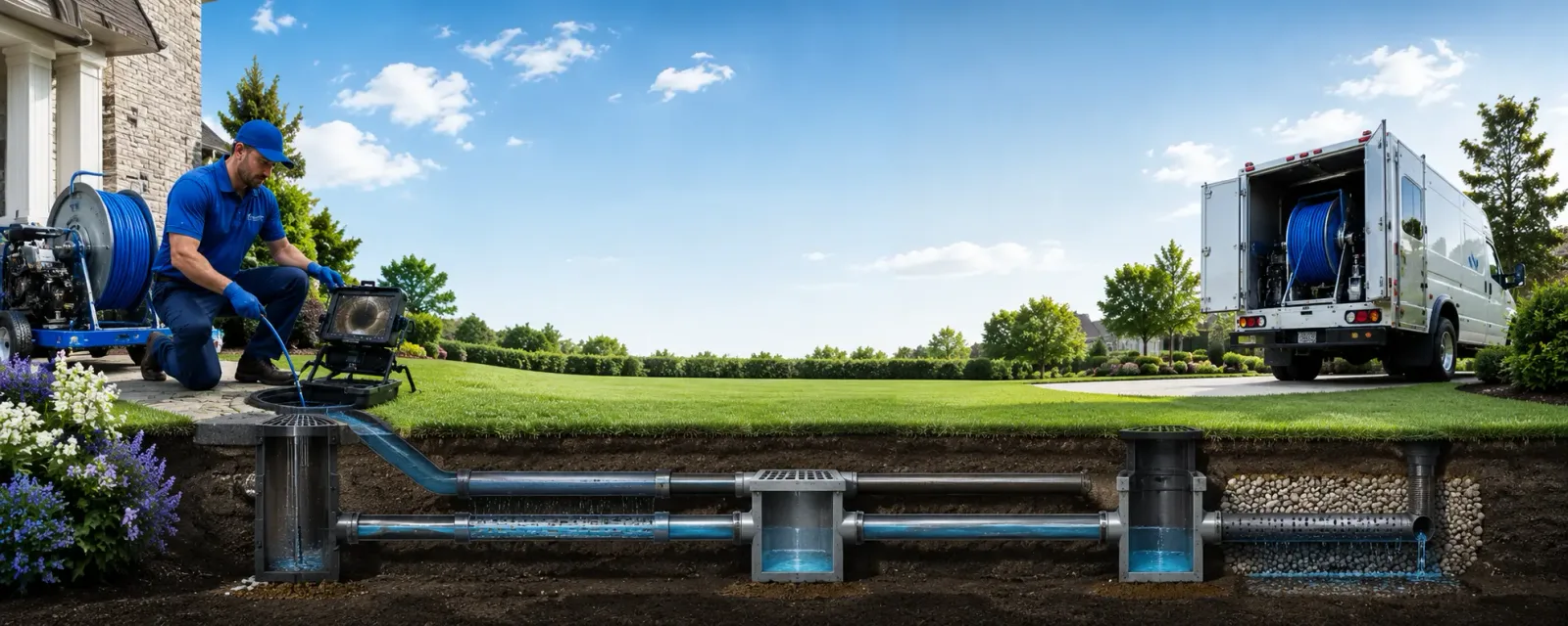 Outdoor drain cleaning information for De Tour Village, MI